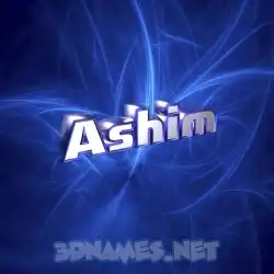 ashim in Plasma style - 3D name wallpaper