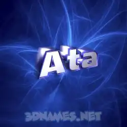 ata in Plasma style - 3D name wallpaper