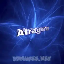 atrayee in Plasma style - 3D name wallpaper