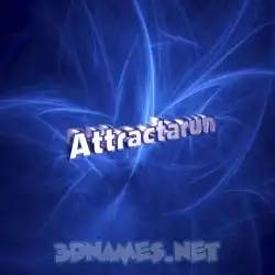 attractarun in Plasma style - 3D name wallpaper