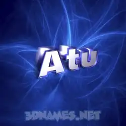 atu in Plasma style - 3D name wallpaper