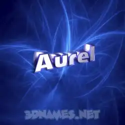 aurel in Plasma style - 3D name wallpaper