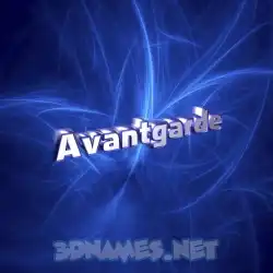 avantgarde in Plasma style - 3D name wallpaper