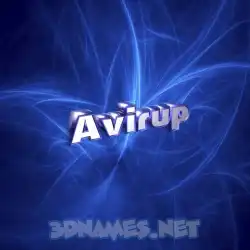 avirup in Plasma style - 3D name wallpaper