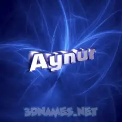 aynur in Plasma style - 3D name wallpaper