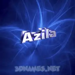 azila in Plasma style - 3D name wallpaper