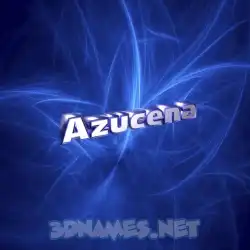azucena in Plasma style - 3D name wallpaper