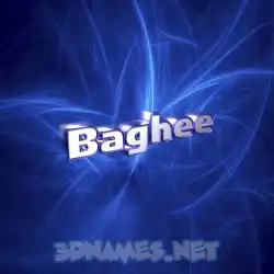 baghee in Plasma style - 3D name wallpaper