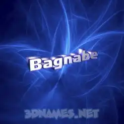 bagnabe in Plasma style - 3D name wallpaper