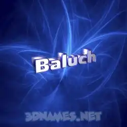 baluch in Plasma style - 3D name wallpaper