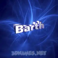 barth in Plasma style - 3D name wallpaper