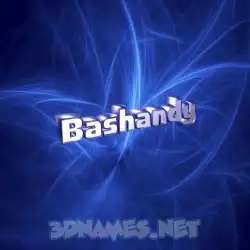bashandy in Plasma style - 3D name wallpaper