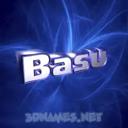basu in Plasma style - 3D name wallpaper