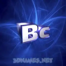 bc in Plasma style - 3D name wallpaper