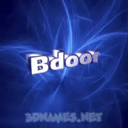 bdoor in Plasma style - 3D name wallpaper