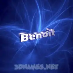 benoit in Plasma style - 3D name wallpaper