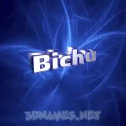 bichu in Plasma style - 3D name wallpaper
