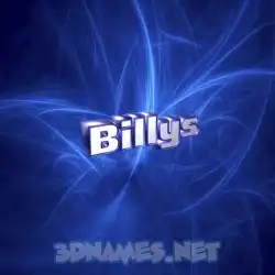 billys in Plasma style - 3D name wallpaper