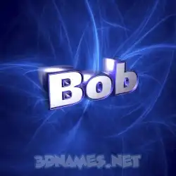 bob in Plasma style - 3D name wallpaper