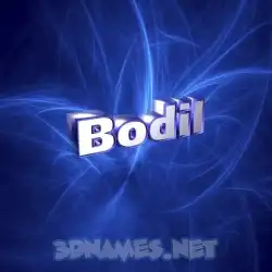 bodil in Plasma style - 3D name wallpaper