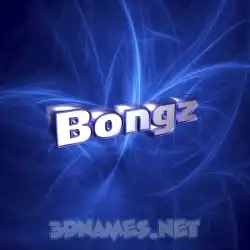 bongz in Plasma style - 3D name wallpaper