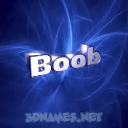 boob in Plasma style - 3D name wallpaper