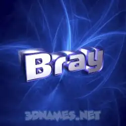 bray in Plasma style - 3D name wallpaper