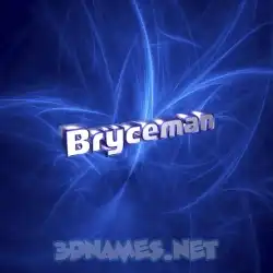 bryceman in Plasma style - 3D name wallpaper