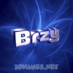 brzy in Plasma style - 3D name wallpaper