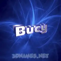 bucy in Plasma style - 3D name wallpaper