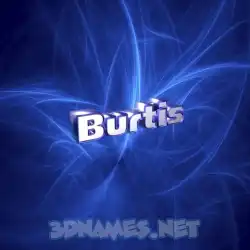 burtis in Plasma style - 3D name wallpaper
