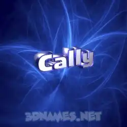 cally in Plasma style - 3D name wallpaper