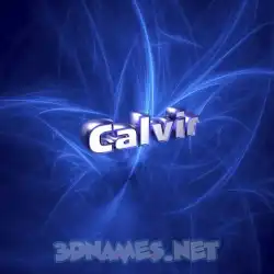 calvir in Plasma style - 3D name wallpaper