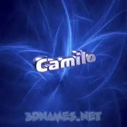 camilo in Plasma style - 3D name wallpaper