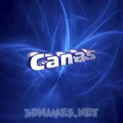 canas in Plasma style - 3D name wallpaper
