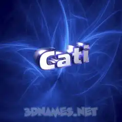 cati in Plasma style - 3D name wallpaper