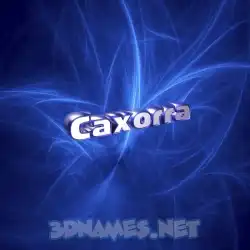 caxorra in Plasma style - 3D name wallpaper