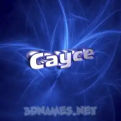 cayce in Plasma style - 3D name wallpaper