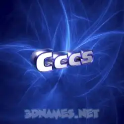 cccs in Plasma style - 3D name wallpaper