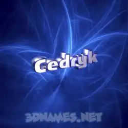 cedryk in Plasma style - 3D name wallpaper
