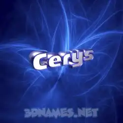 cerys in Plasma style - 3D name wallpaper