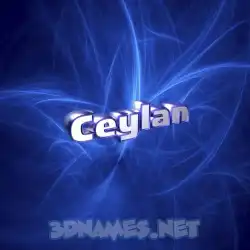 ceylan in Plasma style - 3D name wallpaper