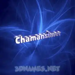 chamansimer in Plasma style - 3D name wallpaper