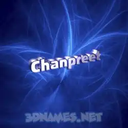 chanpreet in Plasma style - 3D name wallpaper