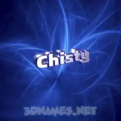 chisty in Plasma style - 3D name wallpaper