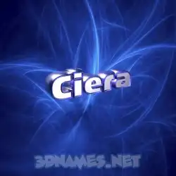 ciera in Plasma style - 3D name wallpaper