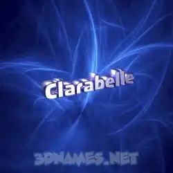 clarabelle in Plasma style - 3D name wallpaper