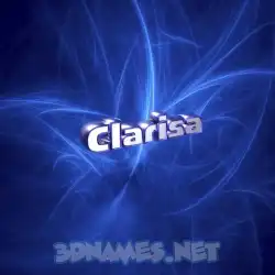 clarisa in Plasma style - 3D name wallpaper