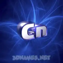 cn in Plasma style - 3D name wallpaper
