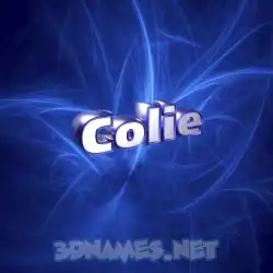 colie in Plasma style - 3D name wallpaper